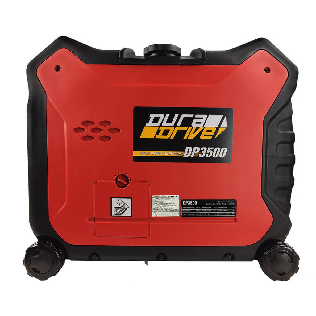 DuraDrive 3500W 212cc Ultra Quiet 4-Stroke Inverter Generator - Image 3