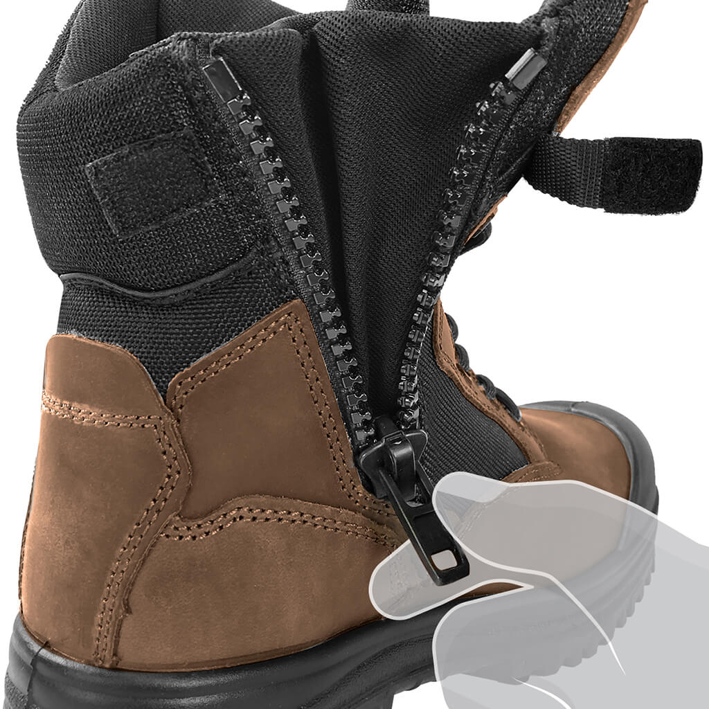 DuraDrive Men's CSA EASY RIDER 8 in. Composite Toe Metal Free Zipper Opening Insulated Work Boots - Image 7