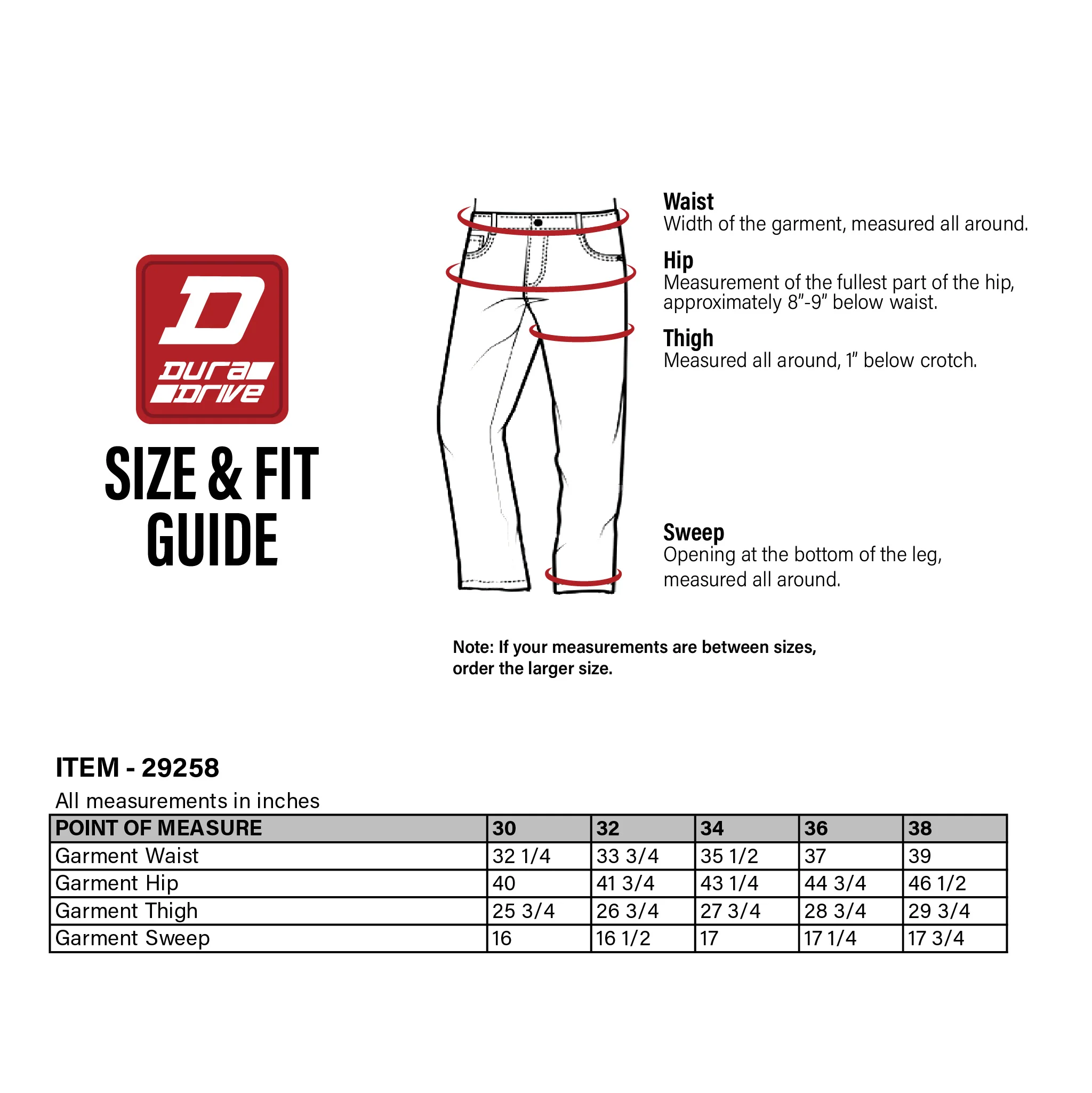 DuraDrive Goat Black Water Repellent Work Pants - Image 10