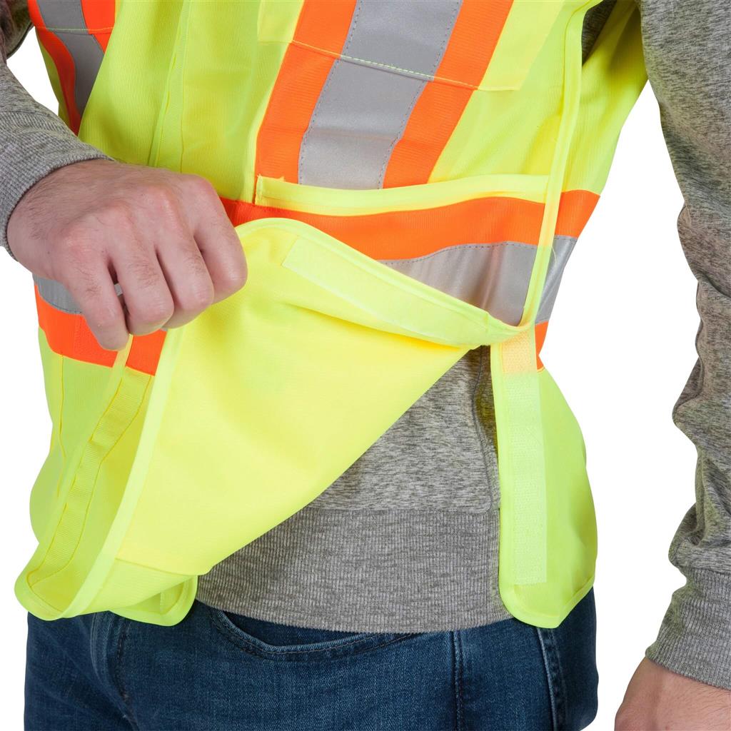 DuraDrive Men's Hi-Vis Class 2 Level 2 Tear-Away Safety Vest with Pockets - Image 8