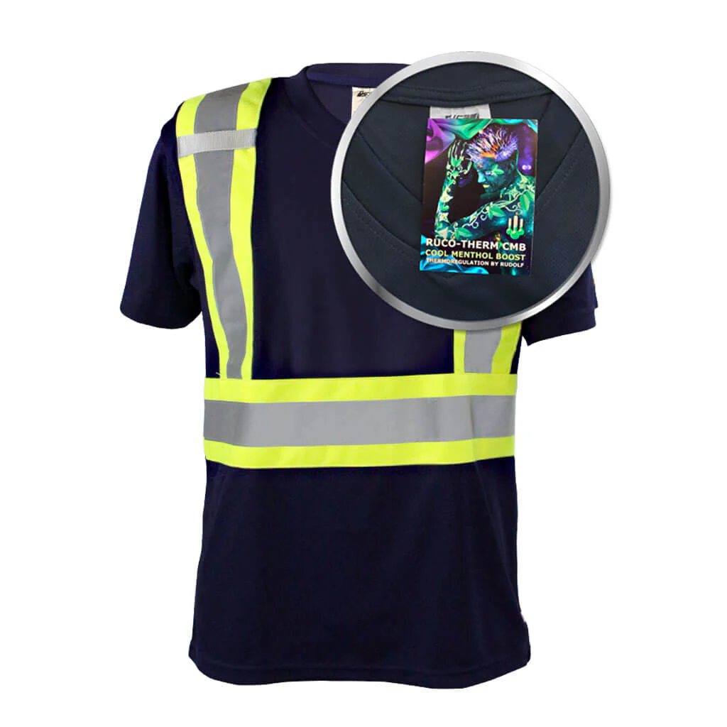DuraDrive Men's Hi-Vis Cooling Mesh Short Sleeve Safety T-Shirt - Image 6