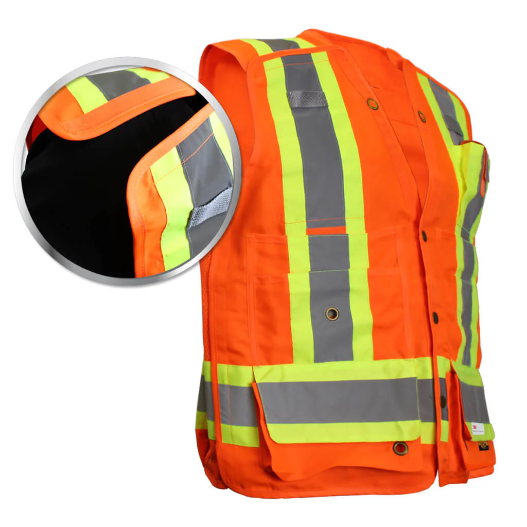 DuraDrive Class-2 Level-2 Surveyor ft.s Tear-Away Safety Vest - Image 5