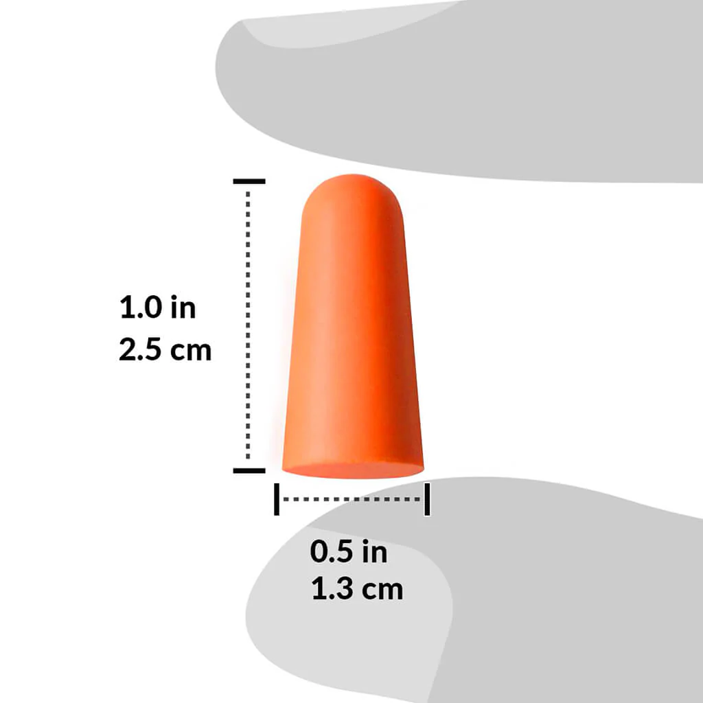 DuraDrive Orange Disposable Uncorded Foam Earplug with 32 dB NRR (200-Pair) - Image 5
