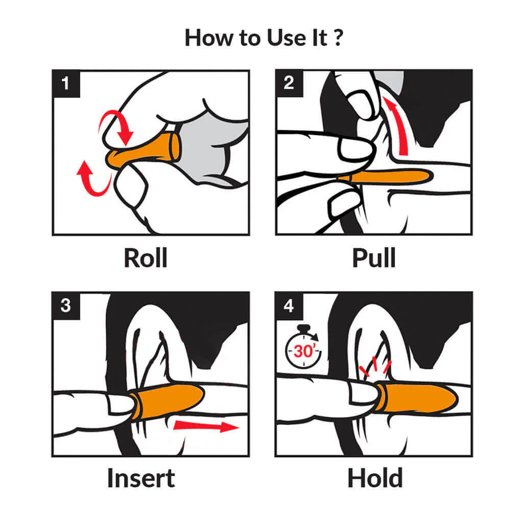 DuraDrive Orange Reusable Corded Triple-Flange Silicone Earplug with 25 dB NRR (200-Pair) - Image 6