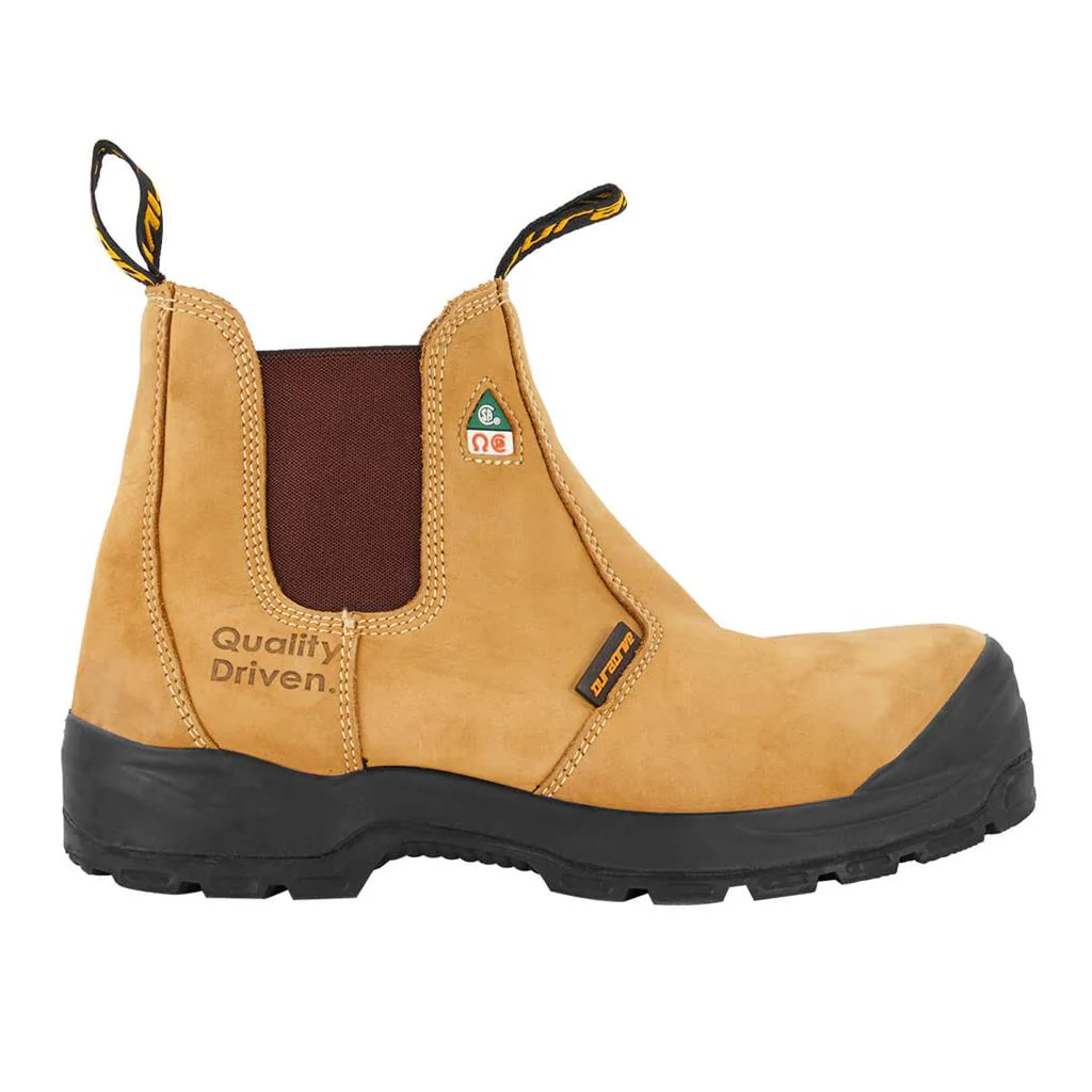 DuraDrive Pronto 6 in. Water Resistant Slip-On Work Boots, Wheat - Image 3