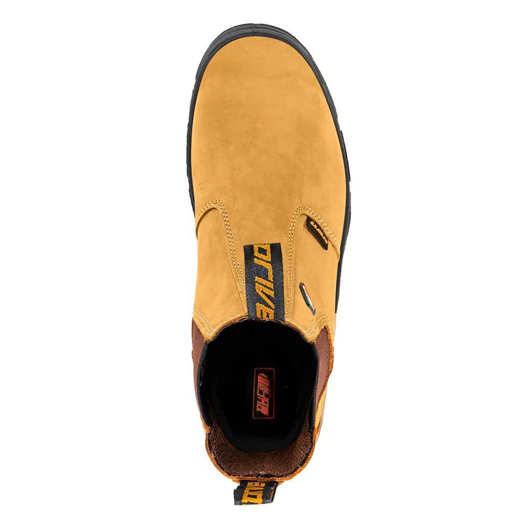 DuraDrive Pronto 6 in. Water Resistant Slip-On Work Boots, Wheat - Image 4