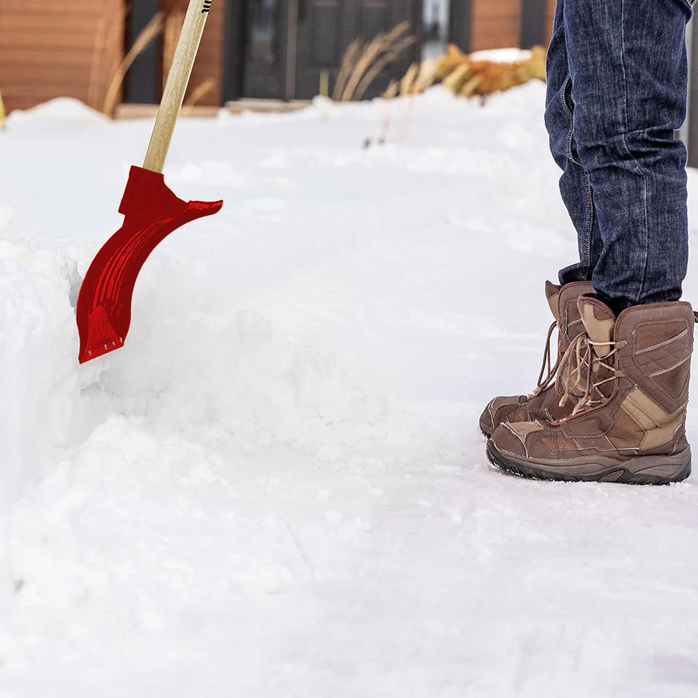 Garant 80611 11 in x 21 in Poly Snow Pusher with Steel Wear Strip and Handle - Image 4