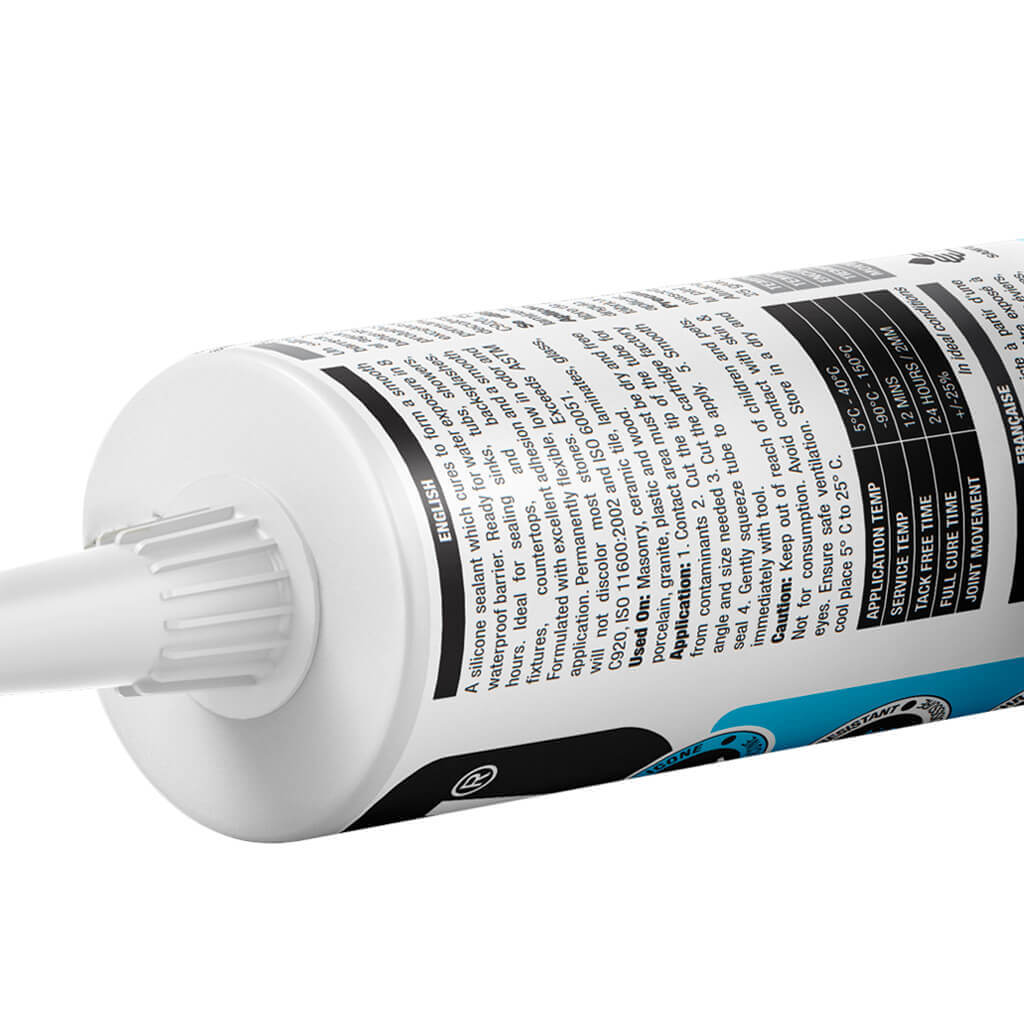 Selsil 280mL Kitchen & Bath 100% Silicone, Translucent - Image 3