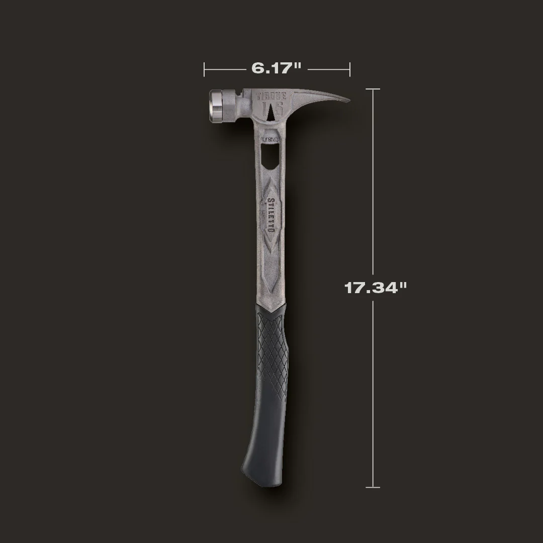 Stiletto TIB15SC 15 oz Smooth Face Curved Handle Titanium Hammer - Image 4