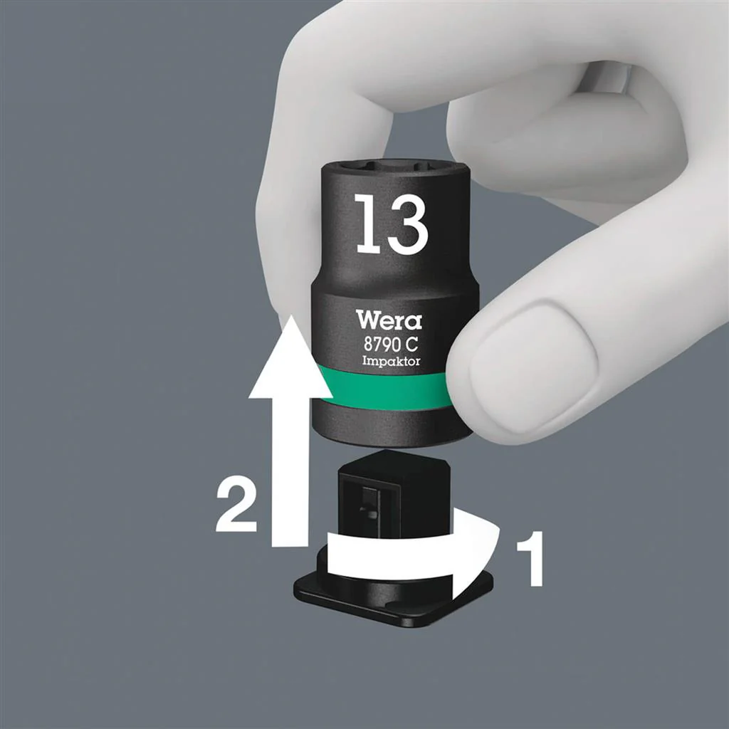 Wera 05004580001 1/2 in. Drive Belt C Impaktor 1 Socket Set (9-Piece) - Image 4