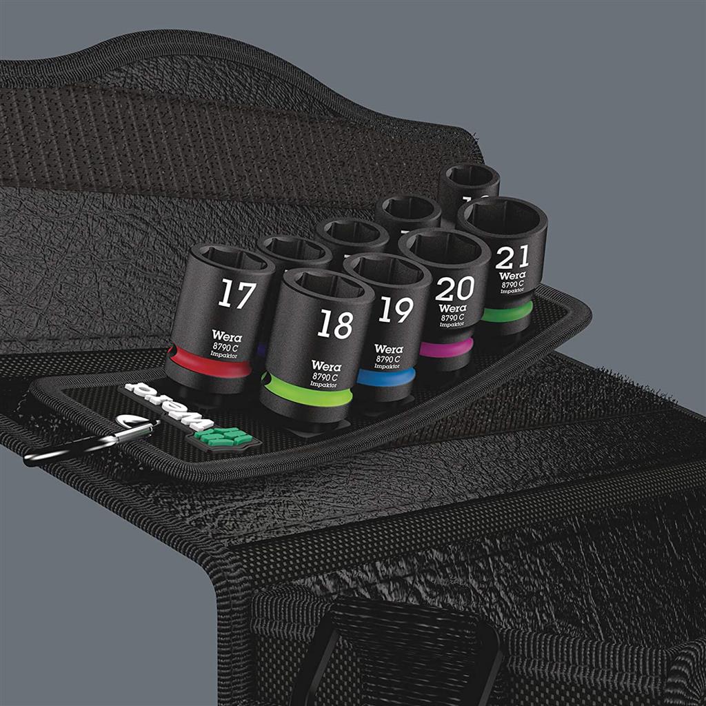 Wera 05004580001 1/2 in. Drive Belt C Impaktor 1 Socket Set (9-Piece) - Image 5