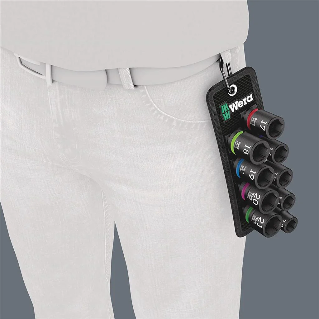 Wera 05004580001 1/2 in. Drive Belt C Impaktor 1 Socket Set (9-Piece) - Image 6